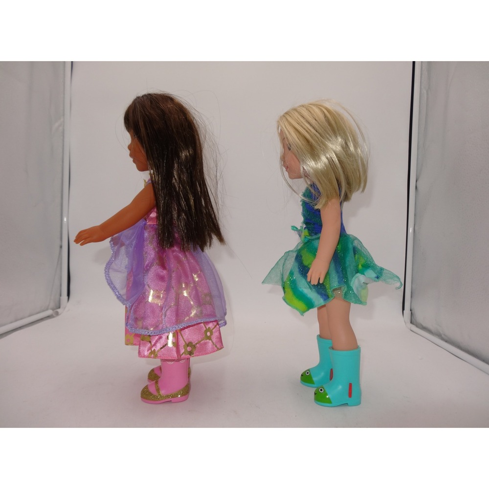 American Girl Wellie Wishers Camille and Ashlyn Dolls 14.5" Blonde Brown Hair - Picture 5 of 5